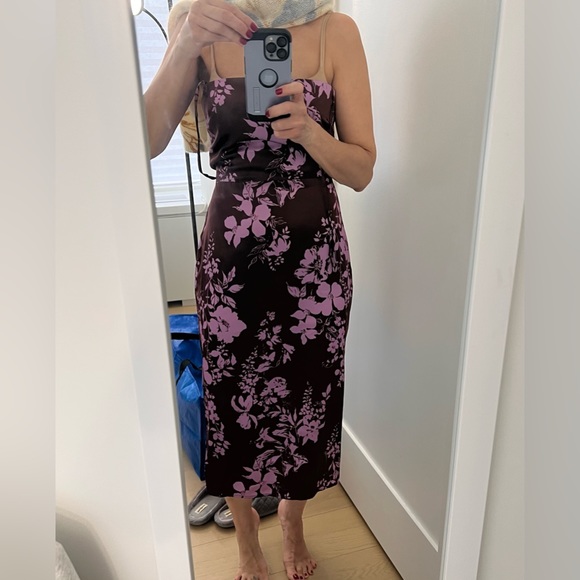 NWT Reformation Oaklie Silk Dress - Picture 9 of 11